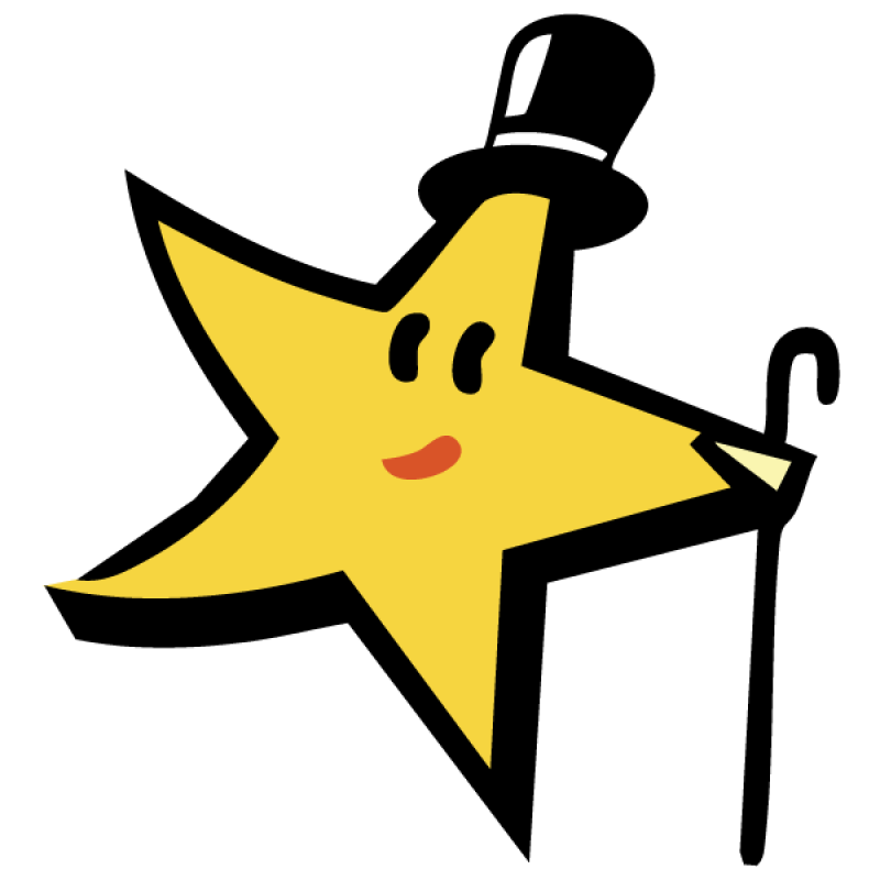 dancing star logo mark